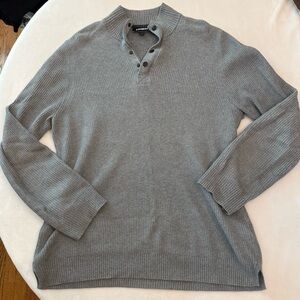Express V-Neck Gray Sweater for Men